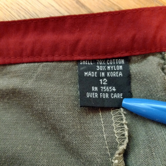 Vintage Y2K Abercrombie & Fitch Cargo Pants Green  Women's Size 12 - Picture 6 of 16